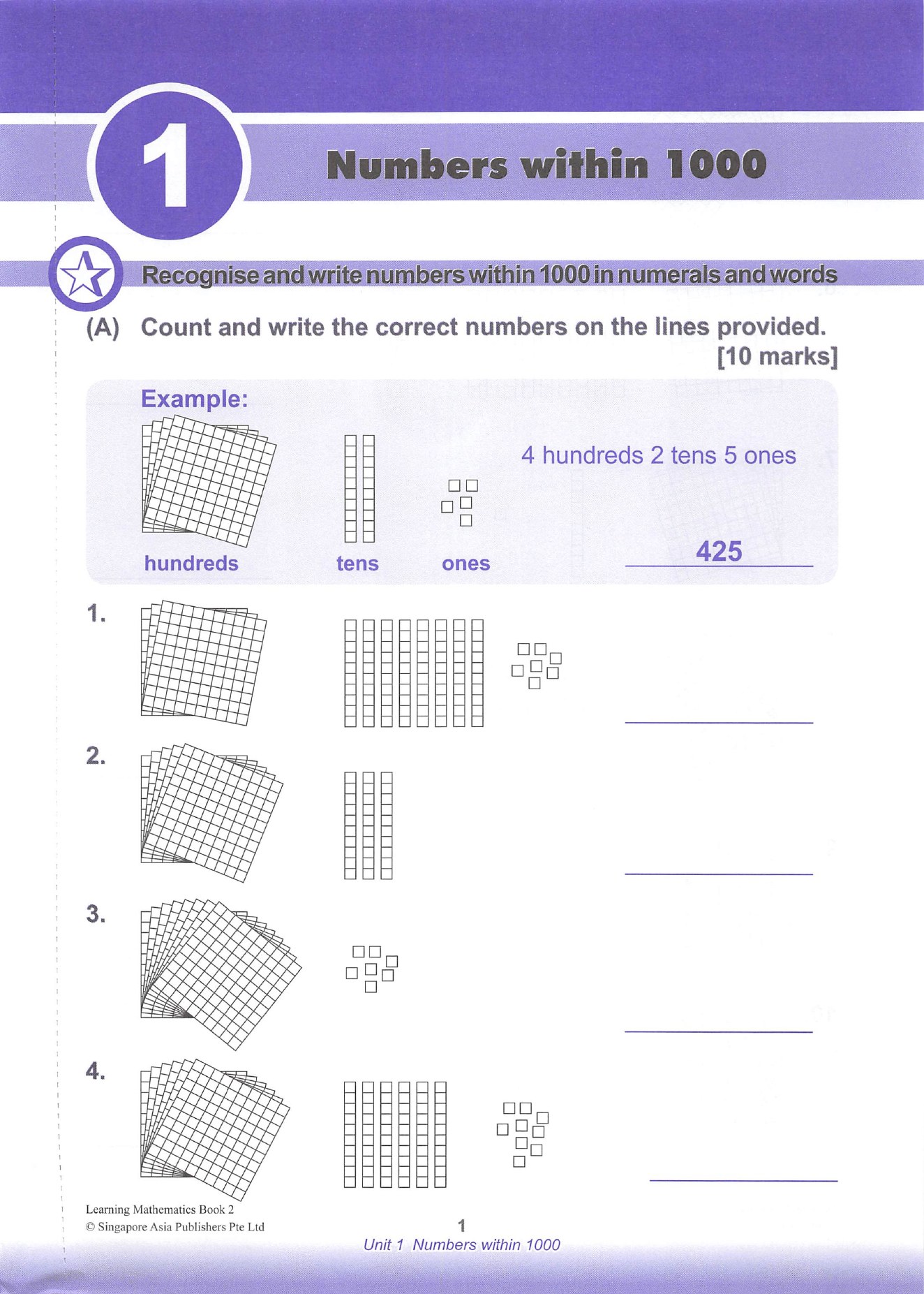 Unit 1, book page 1
