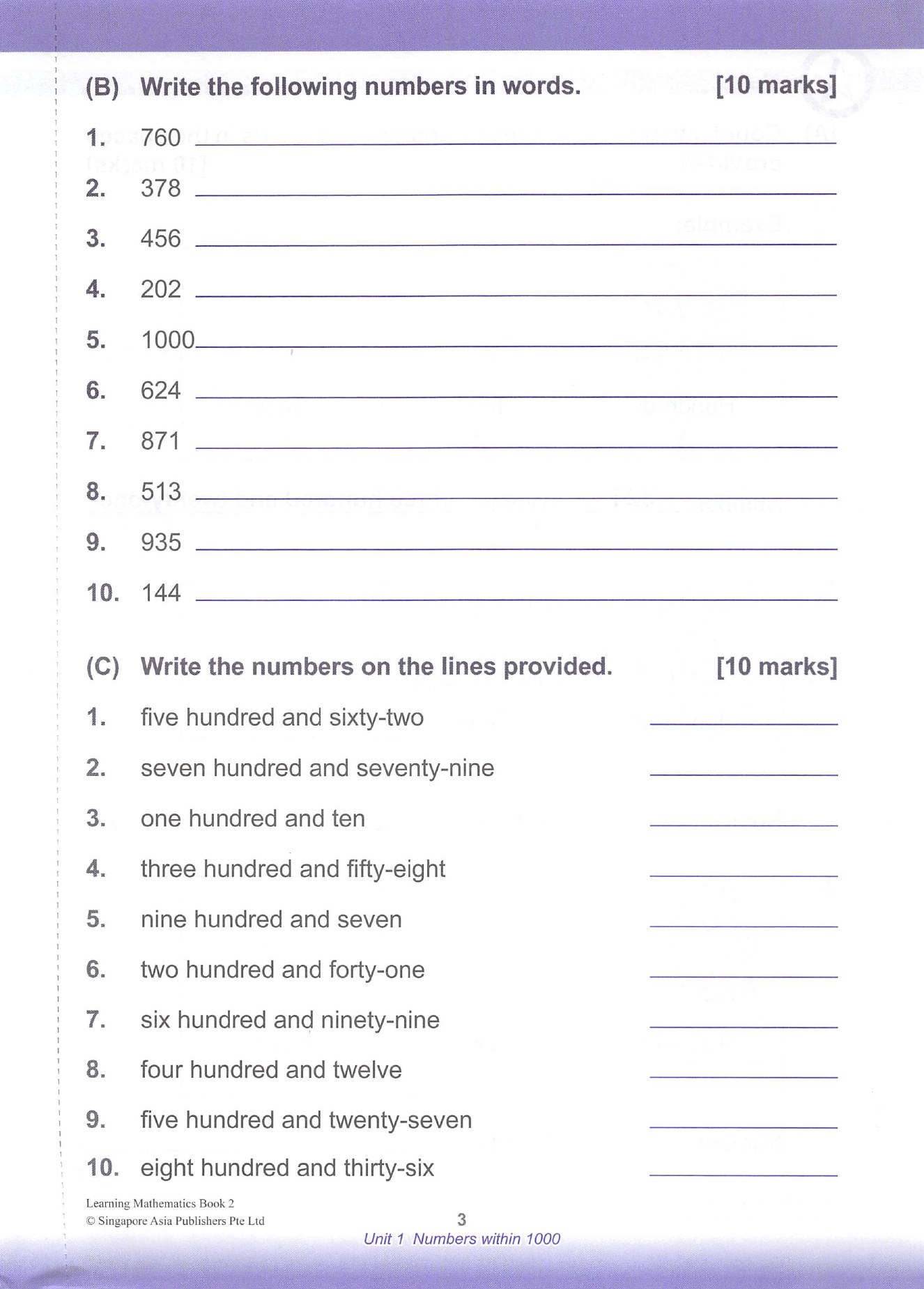 Unit 1, book page 3
