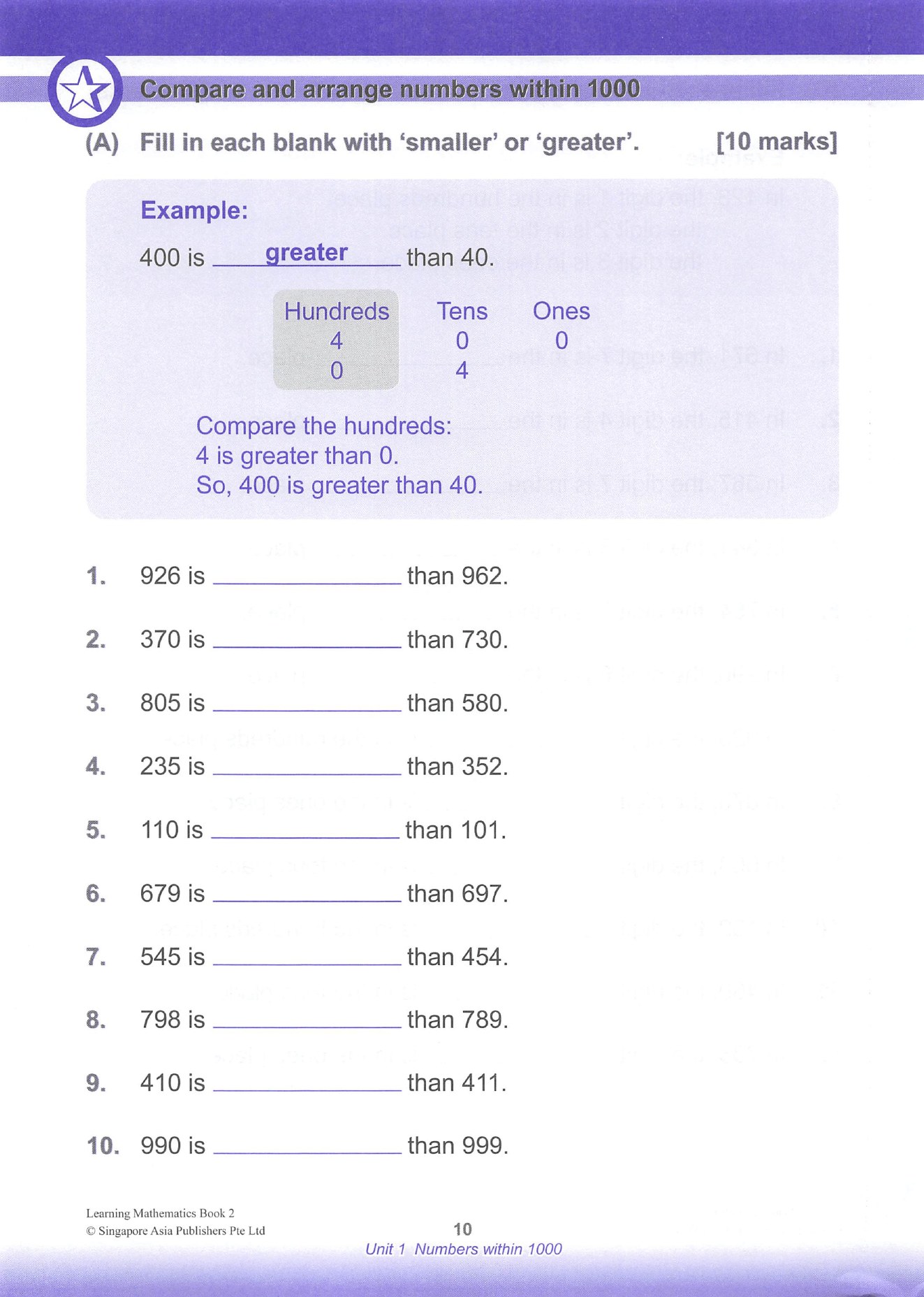 Unit 1, book page 10